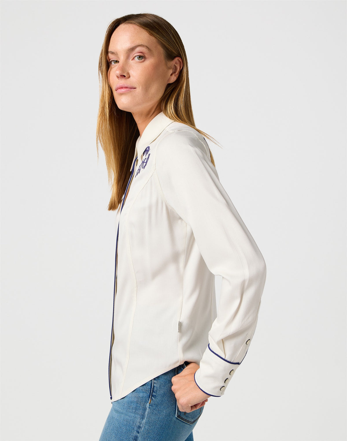 PIPED WESTERN SHIRT VINTAGE WHITE white | Bildmaterial bereitgestellt von SHOES.PLEASE.