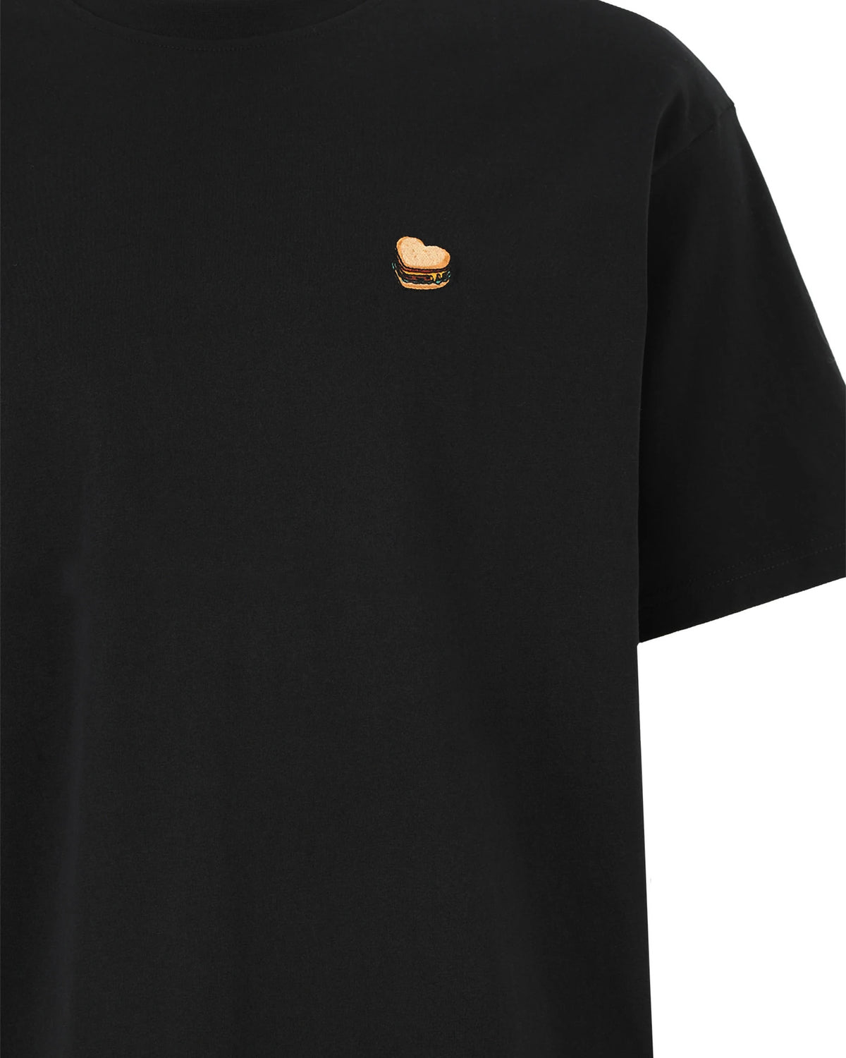 Burger Heart T-Shirt black | Bildmaterial bereitgestellt von SHOES.PLEASE.