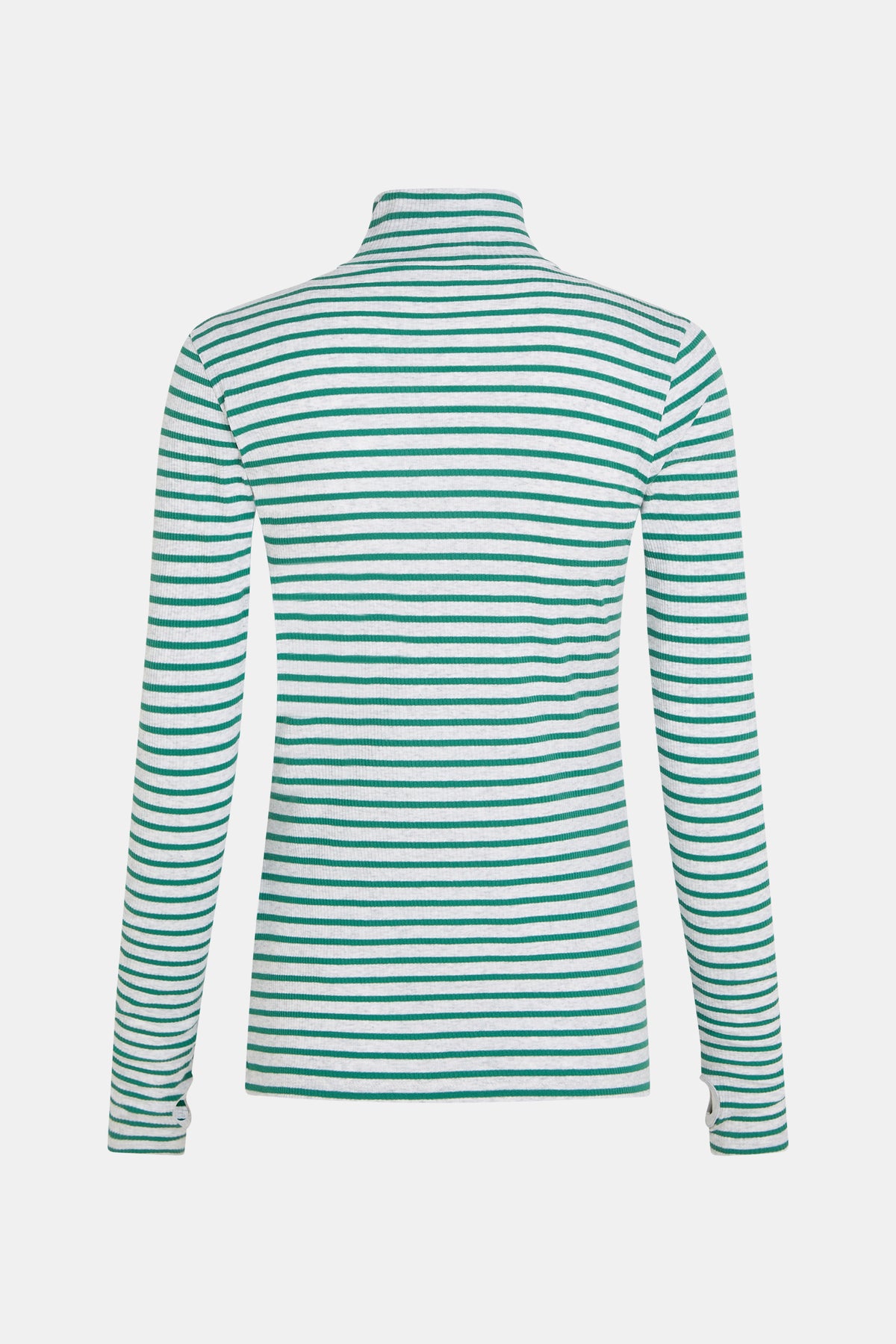 W25F1761LTD-M Longsleeve melange stripe grey mel./green | Bildmaterial bereitgestellt von SHOES.PLEASE.