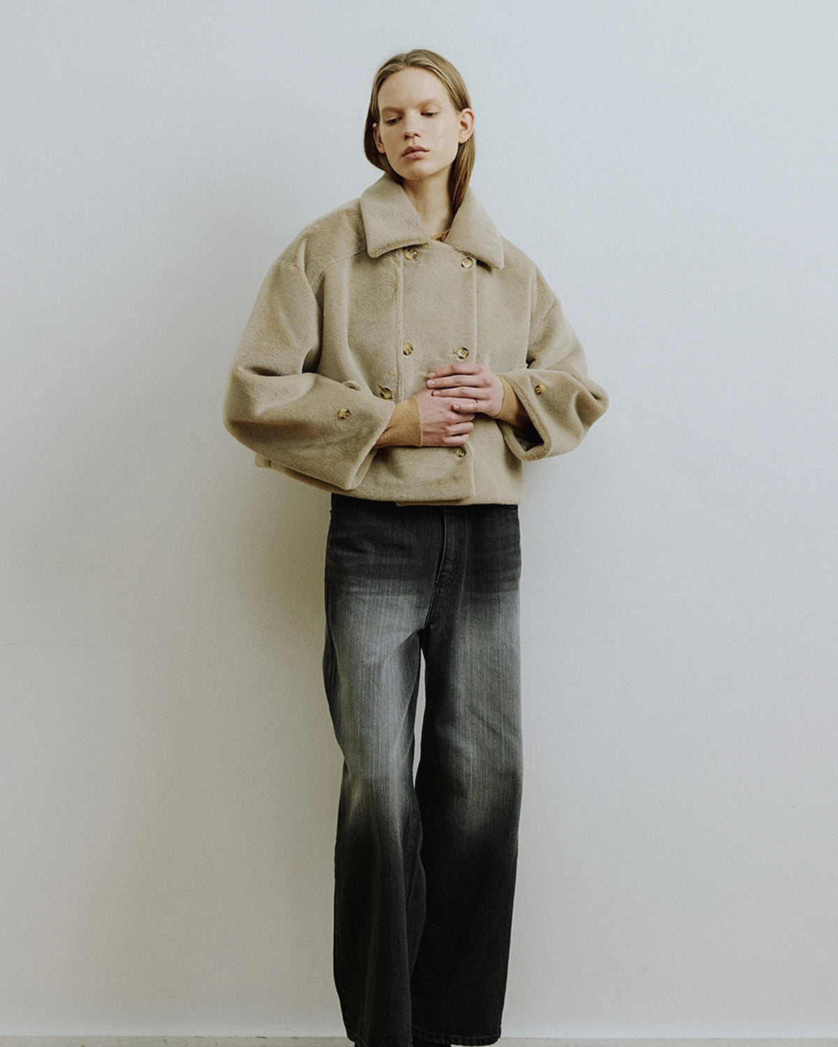 Cley Cropped Trench Jacket mink | Bildmaterial bereitgestellt von SHOES.PLEASE.