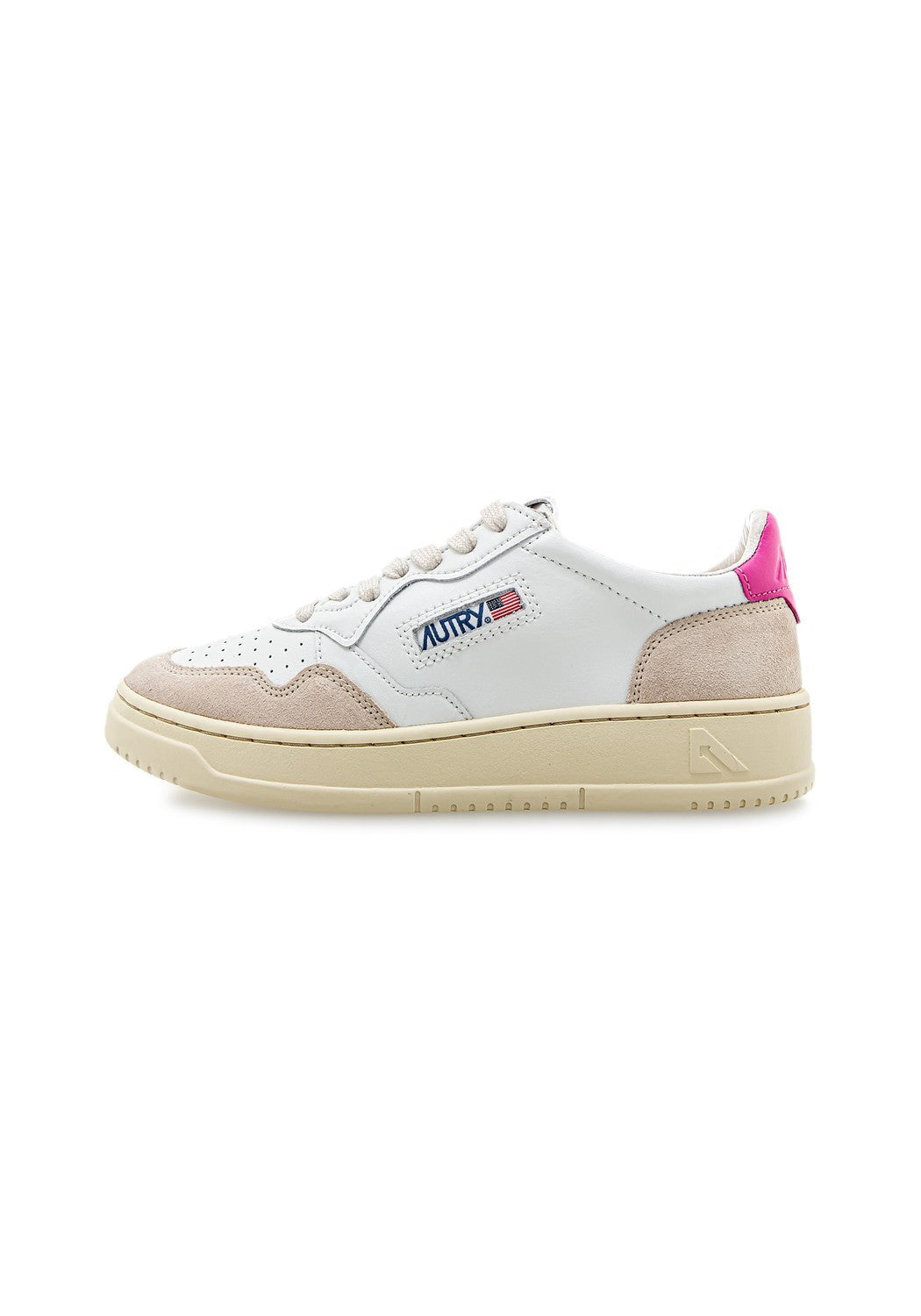 AUTRY 01 LOW WOM LEAT/SUEDE white/bubble | Bildmaterial bereitgestellt von SHOES.PLEASE.