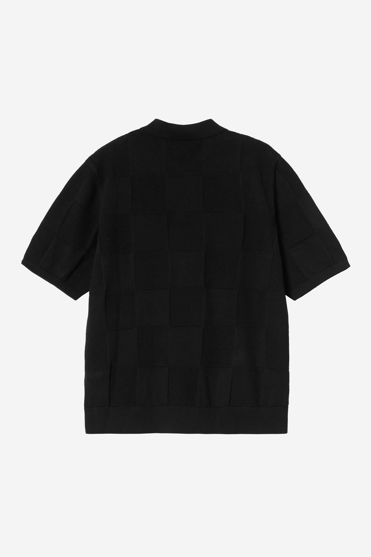 S/S Checker Polo black /--- | Bildmaterial bereitgestellt von SHOES.PLEASE.