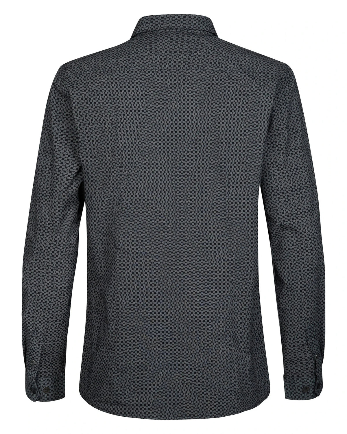 Men Shirt Long Sleeve AOP royal navy | Bildmaterial bereitgestellt von SHOES.PLEASE.