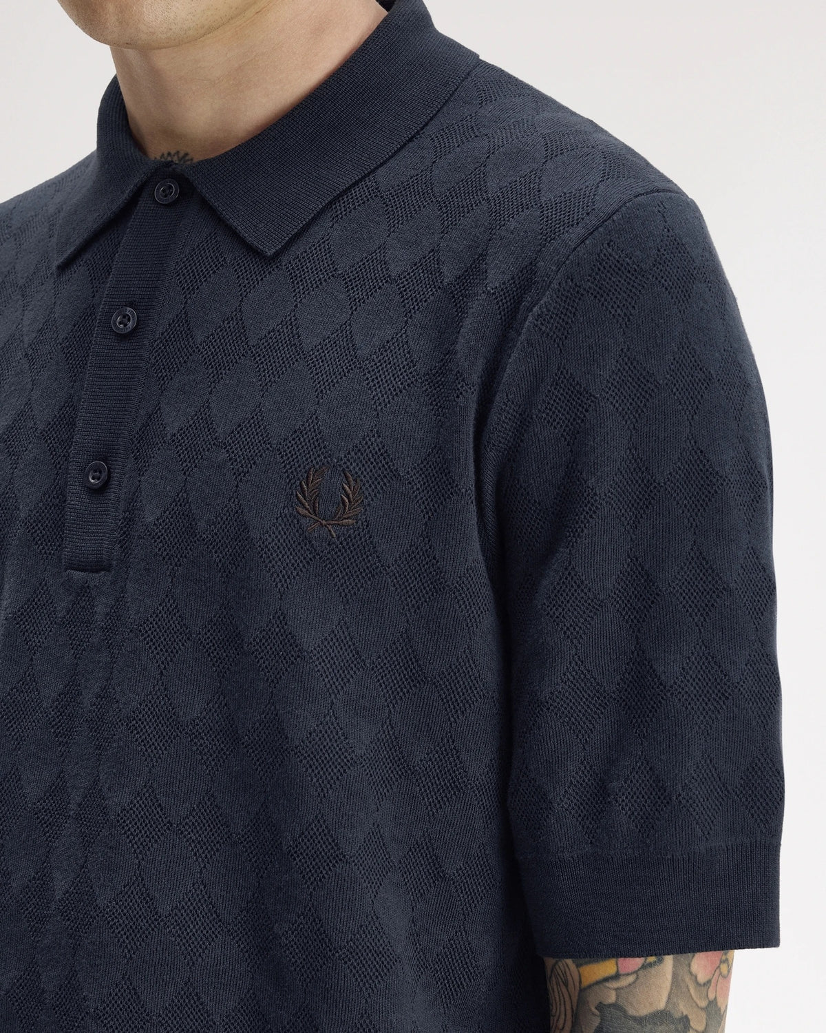 POINTELLE KNITTED SHIRT navy | Bildmaterial bereitgestellt von SHOES.PLEASE.
