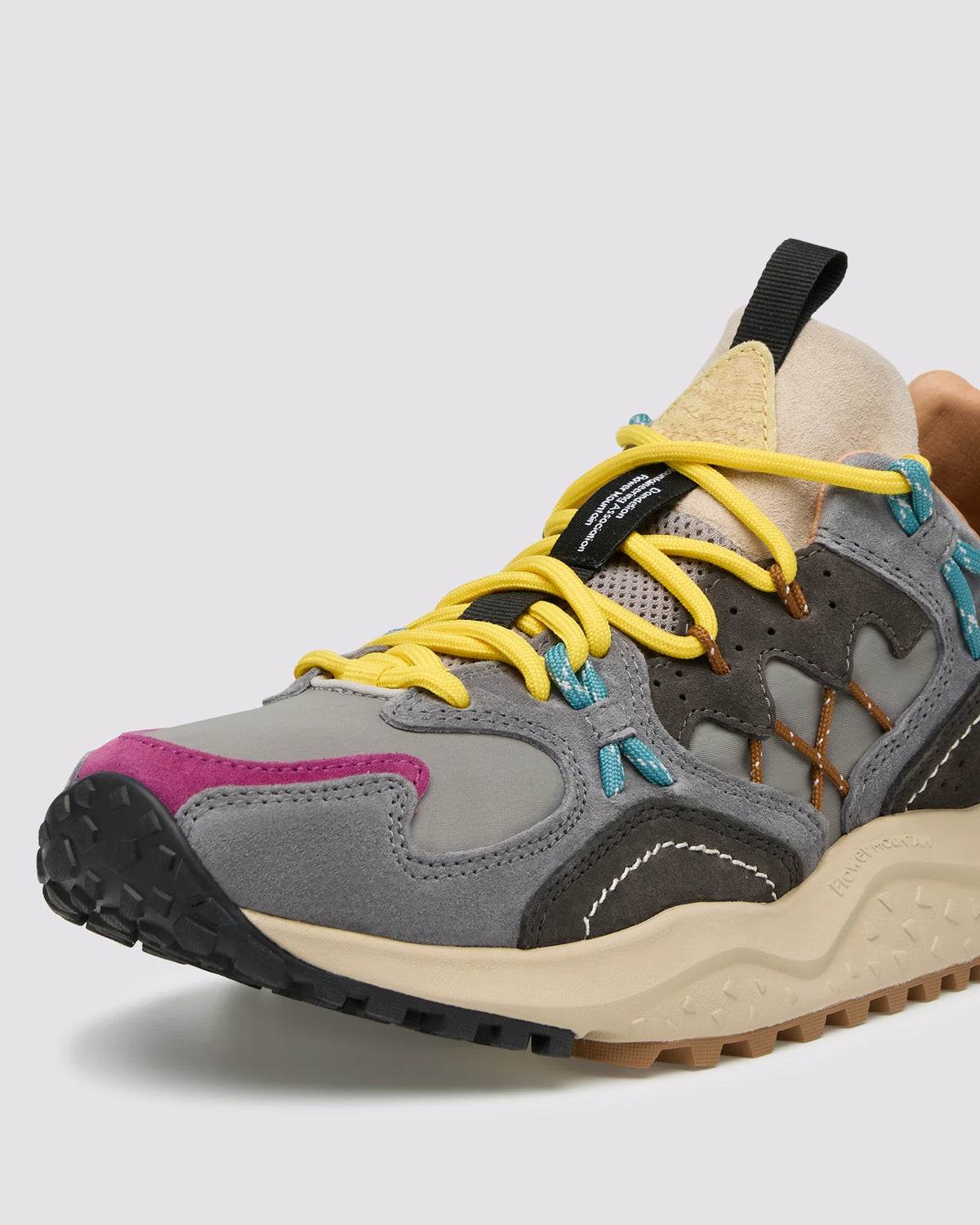 Yamabushi Man Suede/Nylon dark grey mud brown | Bildmaterial bereitgestellt von SHOES.PLEASE.