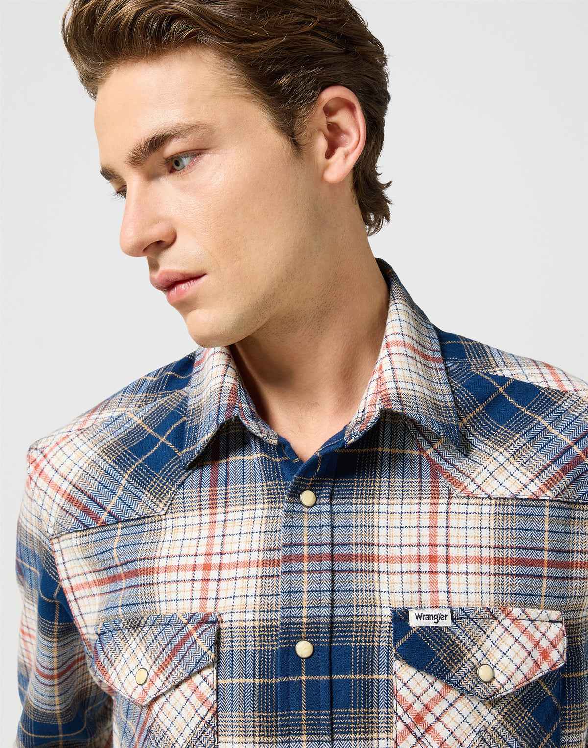 WESTERN_SHIRT navy red | Bildmaterial bereitgestellt von SHOES.PLEASE.