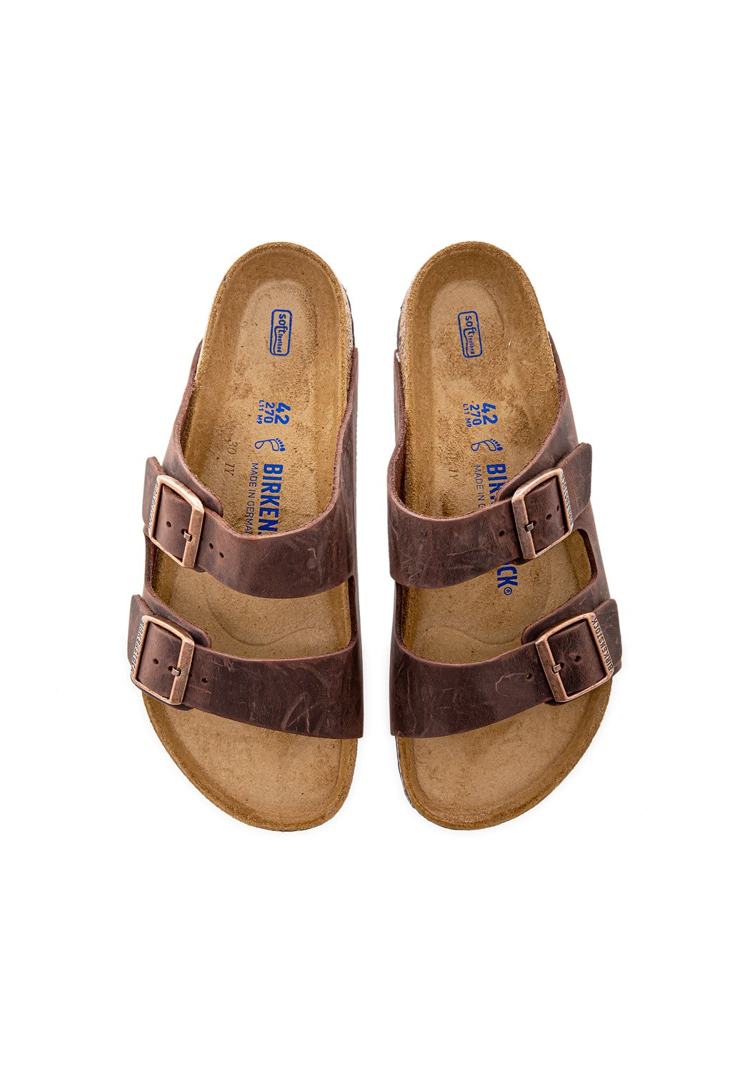 Arizona Soft Footbed Natural Leather Oiled Narrow habana | Bildmaterial bereitgestellt von SHOES.PLEASE.