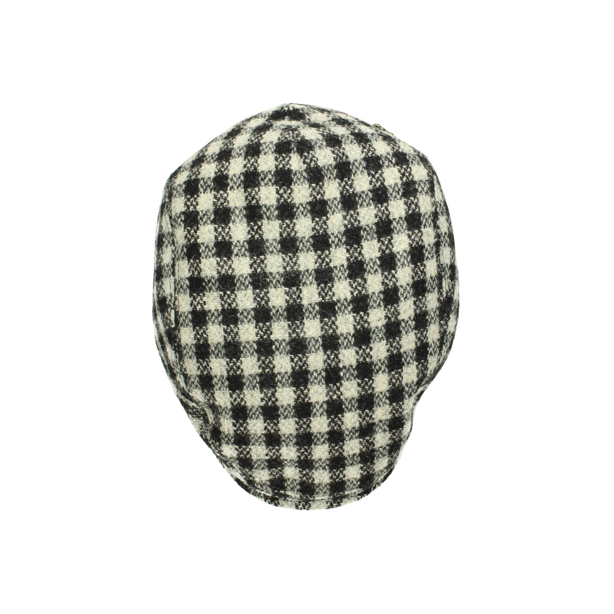 Driver Cap Harris Tweed schwarz weiß | Bildmaterial bereitgestellt von SHOES.PLEASE.