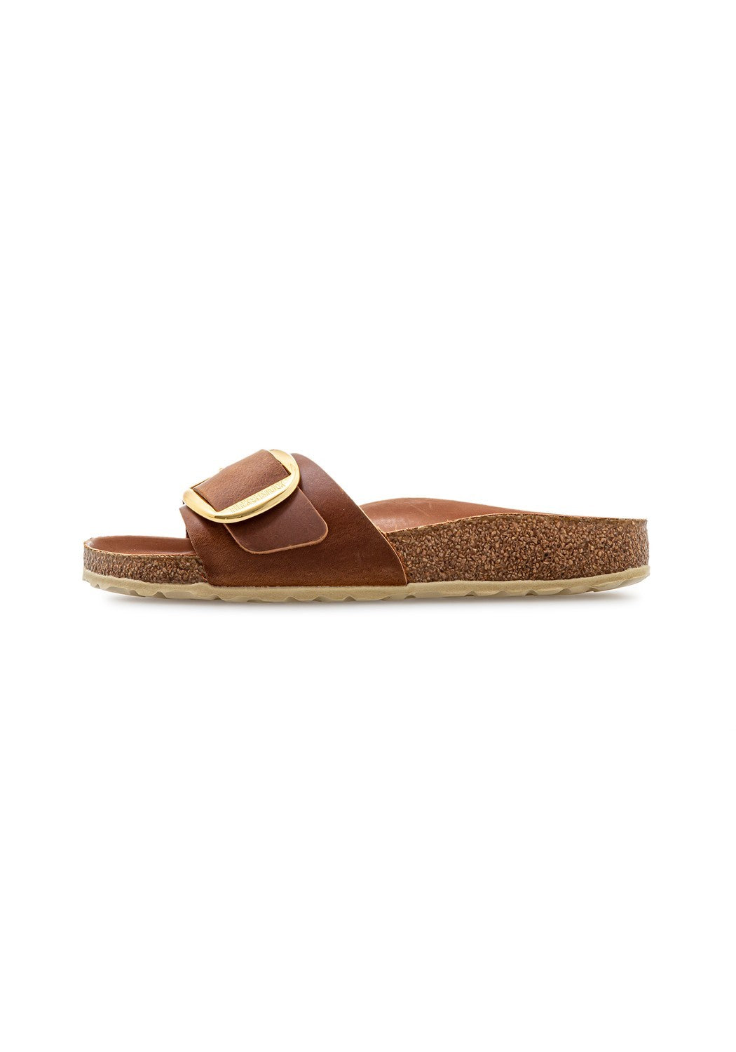 Madrid Big Buckle Oiled Leather Women Narrow cognac | Bildmaterial bereitgestellt von SHOES.PLEASE.