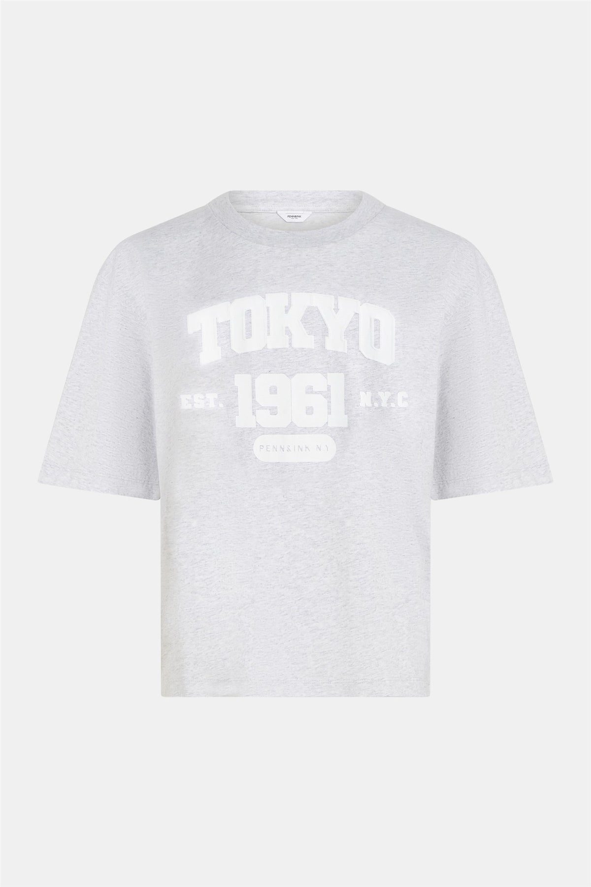 T-shirt print grey mel. | Bildmaterial bereitgestellt von SHOES.PLEASE.