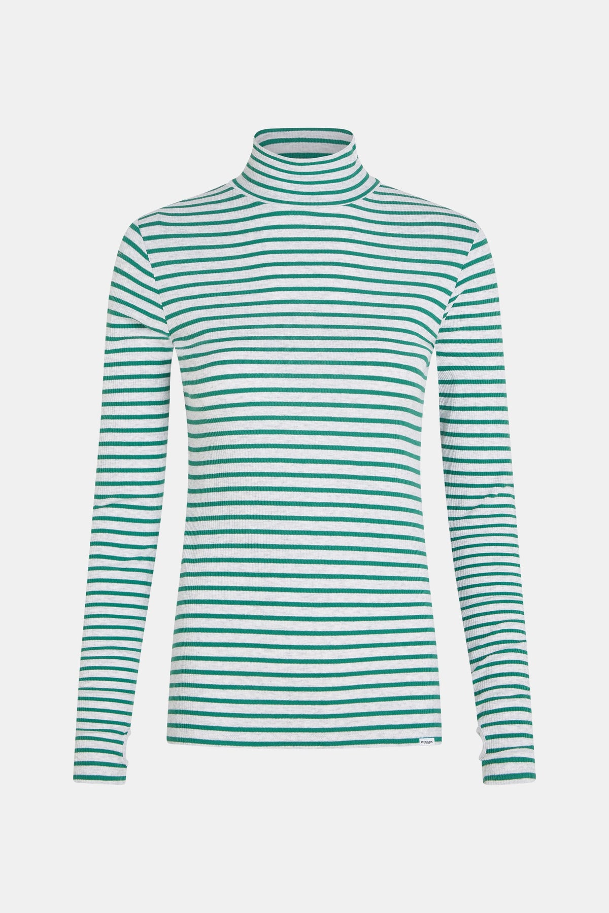 W25F1761LTD-M Longsleeve melange stripe grey mel./green | Bildmaterial bereitgestellt von SHOES.PLEASE.