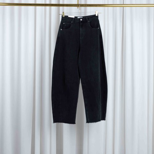 Barrel Jeans Dames Mid Rise Stretch Billy Zwart 813 black | Bildmaterial bereitgestellt von SHOES.PLEASE.
