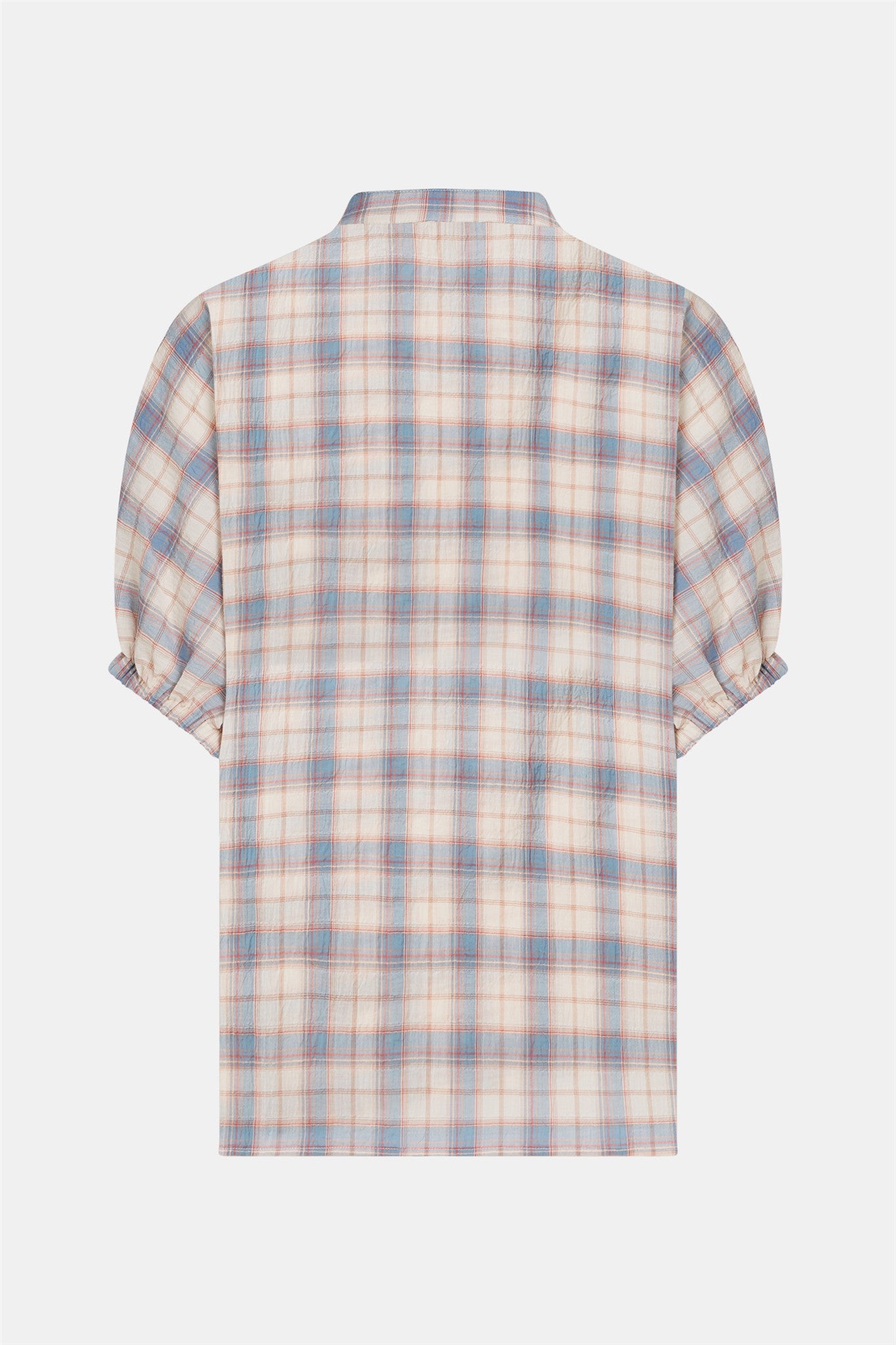 Blouse blue check | Bildmaterial bereitgestellt von SHOES.PLEASE.