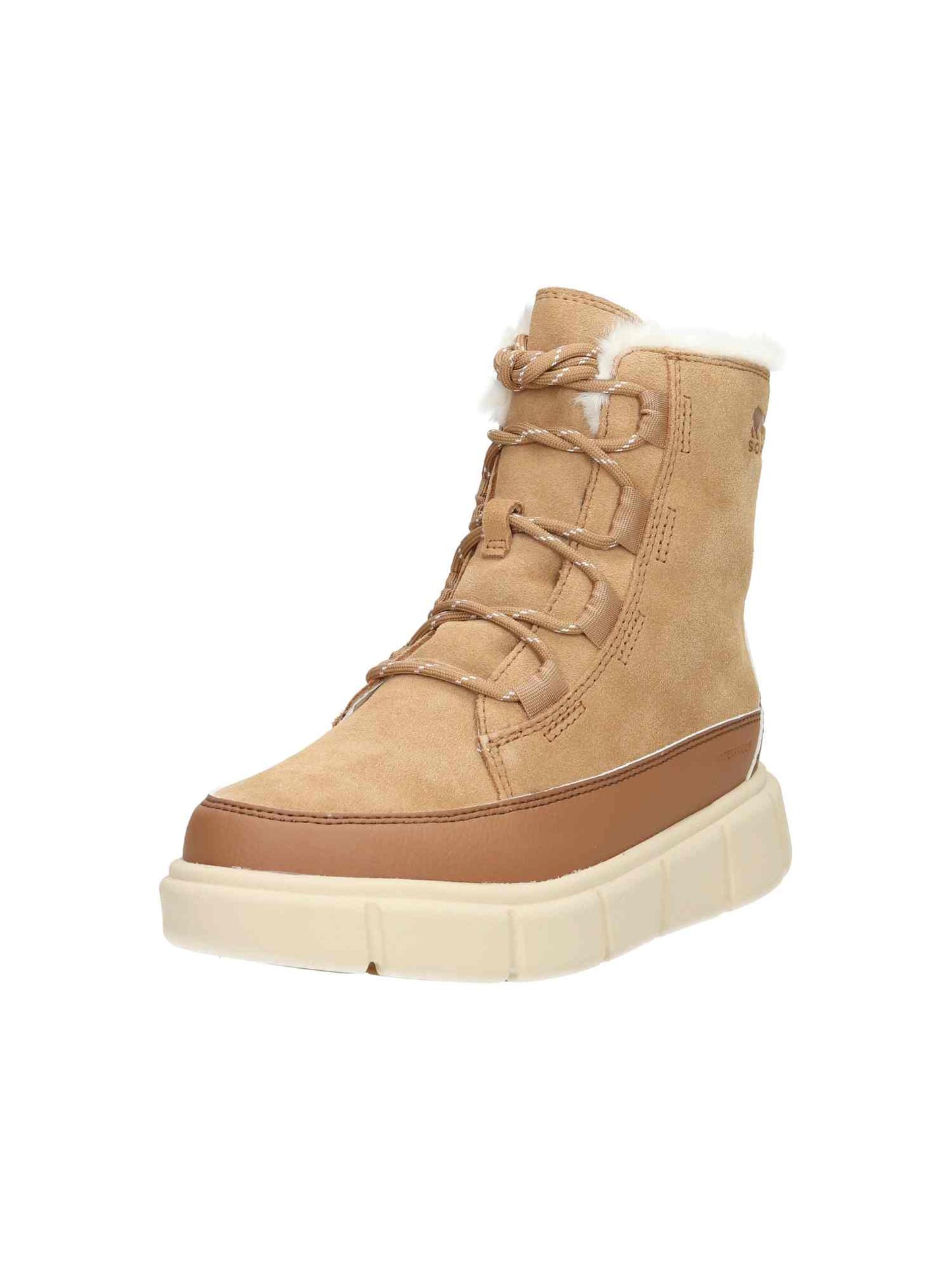 Youth Sorel Explorer Iii Lace Wp tawny buff ble | Bildmaterial bereitgestellt von SHOES.PLEASE.