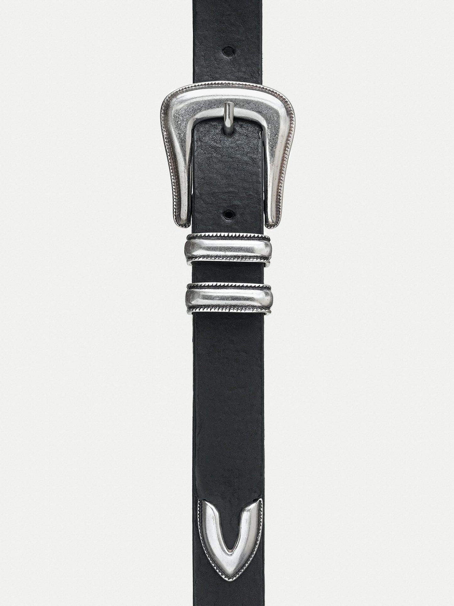 Western Silver Belt black | Bildmaterial bereitgestellt von SHOES.PLEASE.