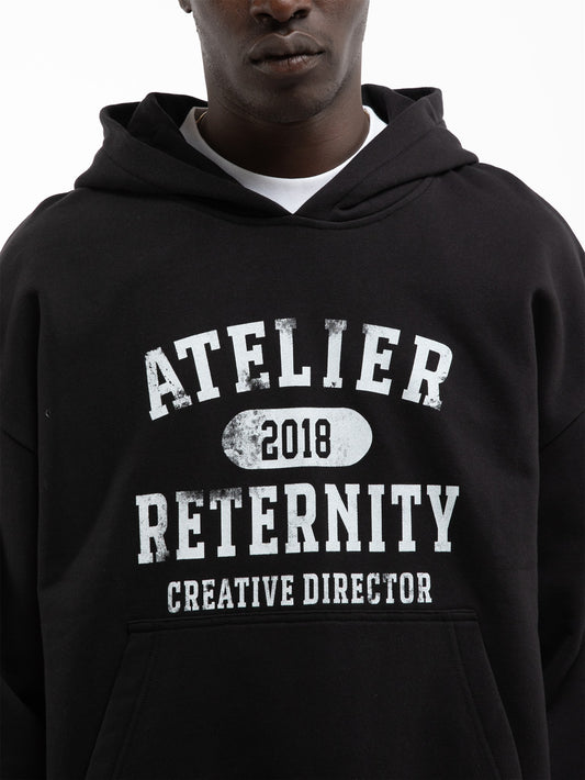 ATELIER EMBLEM HOODIE black