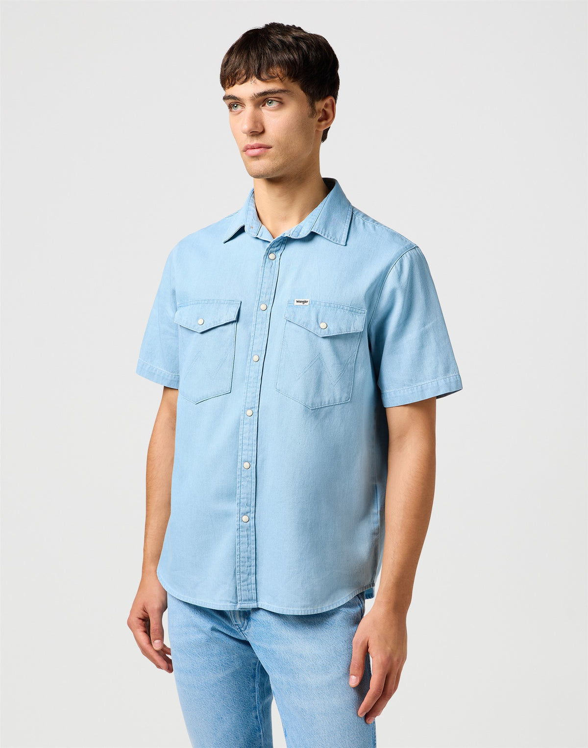 SS WESTERN SHIRT SUPERFADE denim blue | Bildmaterial bereitgestellt von SHOES.PLEASE.
