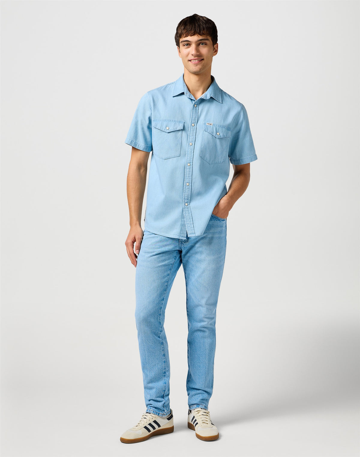 SS WESTERN SHIRT SUPERFADE denim blue | Bildmaterial bereitgestellt von SHOES.PLEASE.
