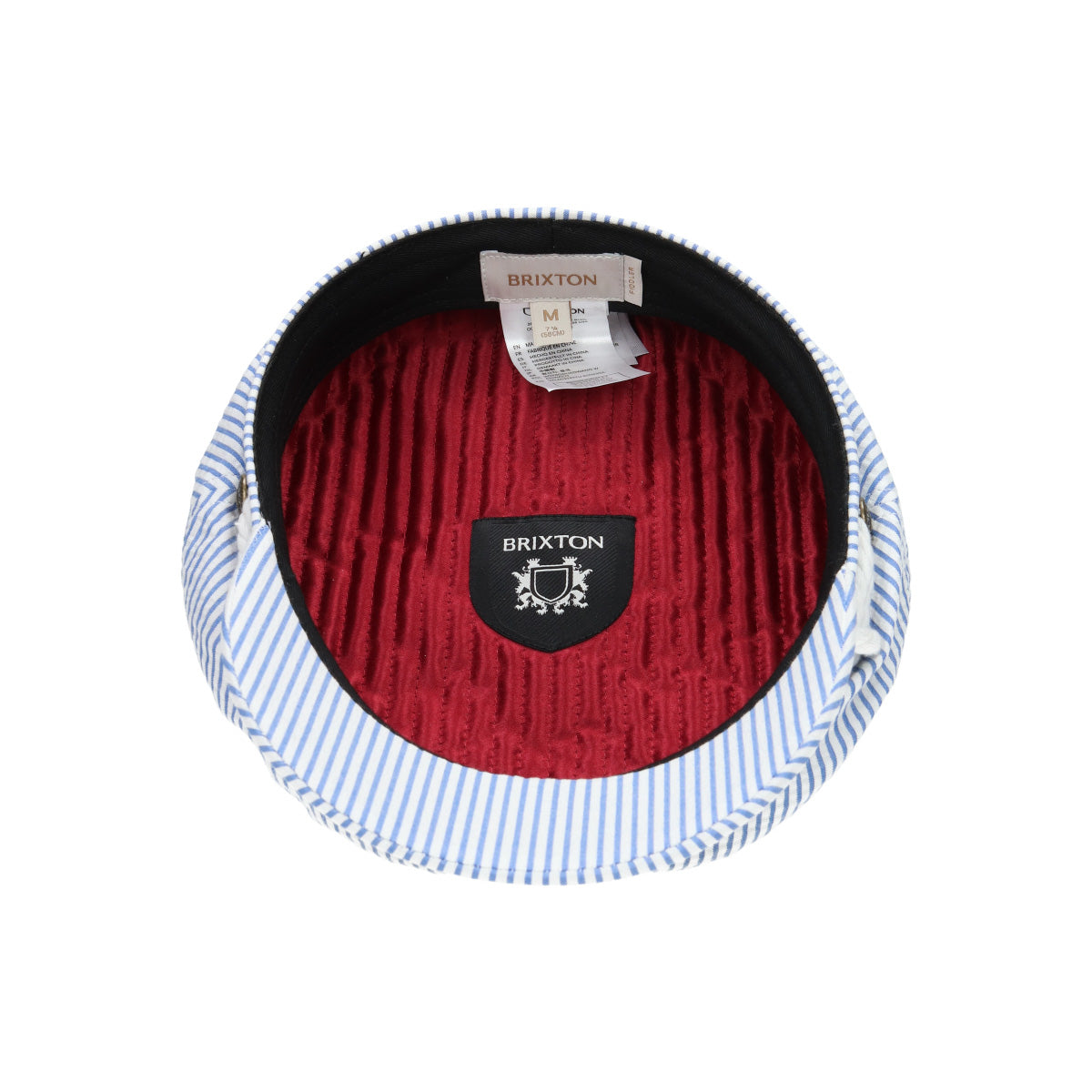 FIDDLER CAP off white blue seersucker | Bildmaterial bereitgestellt von SHOES.PLEASE.