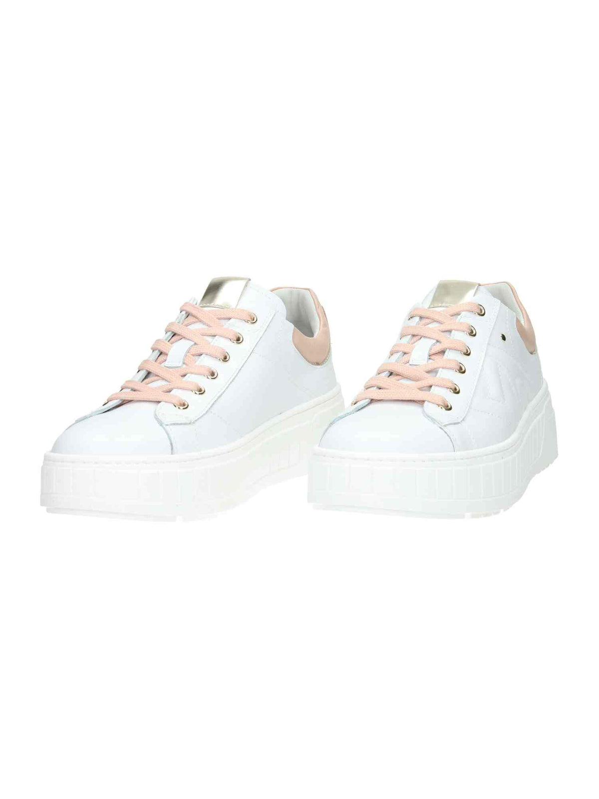 E513090D Skipper Bianco T.Brill Platino 6074 Nappa Pandora Rosa Tr Sp | Bildmaterial bereitgestellt von SHOES.PLEASE.