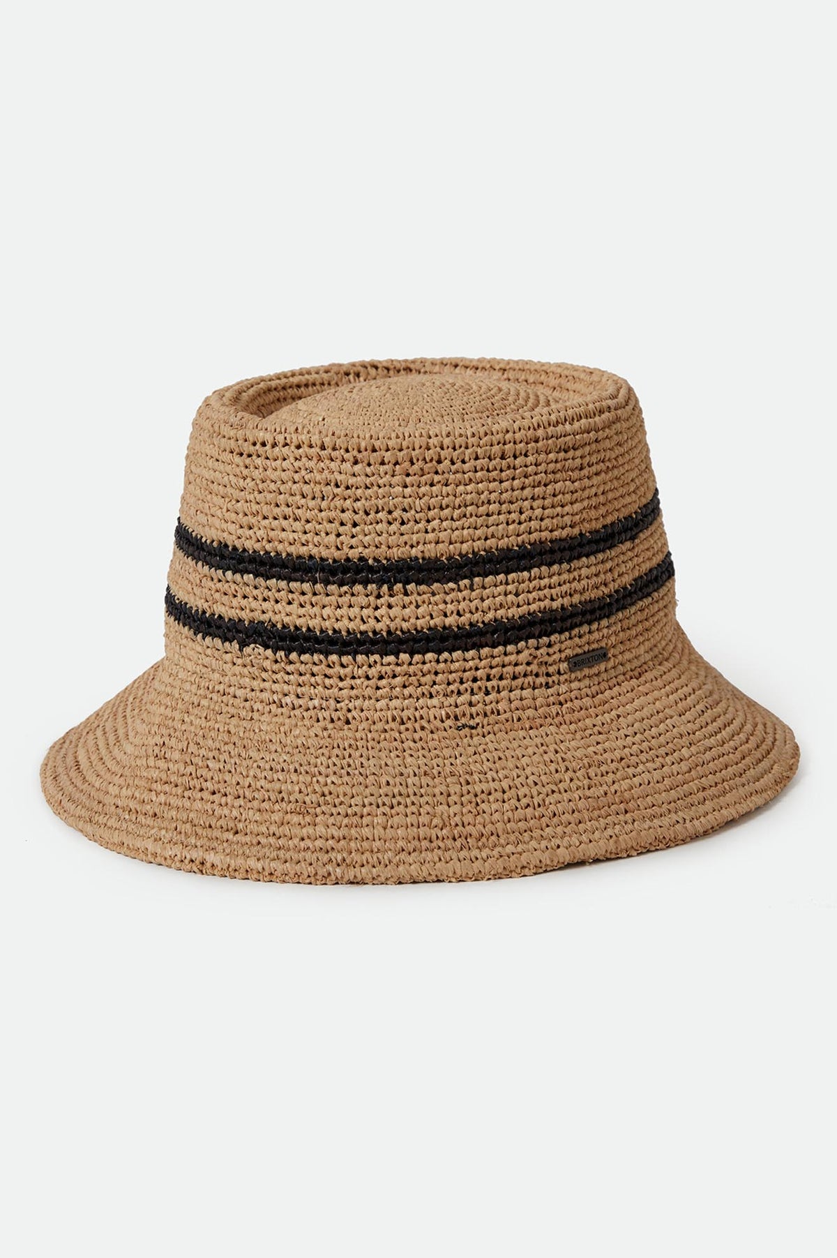 ELLEE STRAW BUCKET HAT tan black | Bildmaterial bereitgestellt von SHOES.PLEASE.