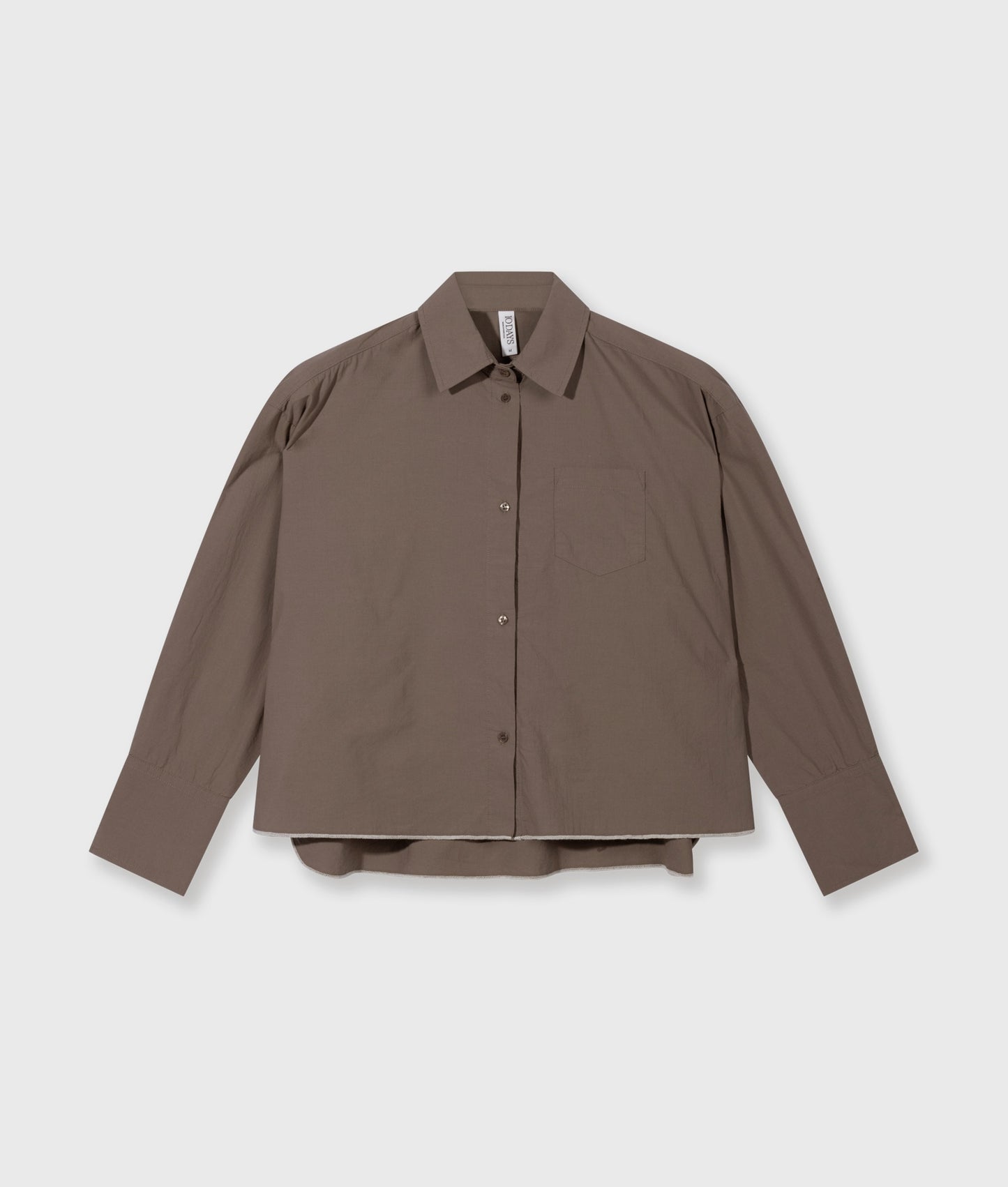 Cropped Shirt Poplin moonrock | Bildmaterial bereitgestellt von SHOES.PLEASE.