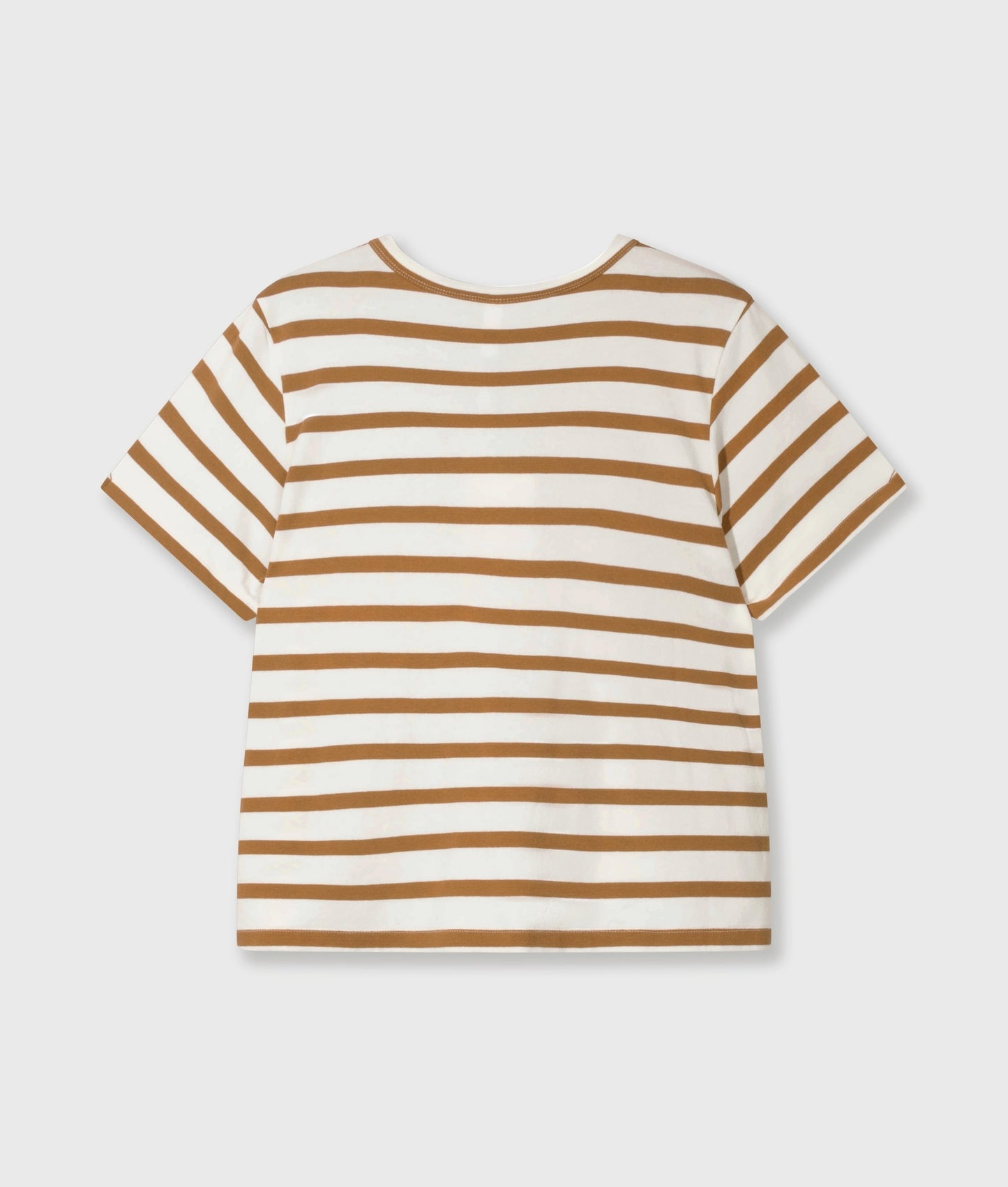 Petite Tee Modal Stripes ecru/suede | Bildmaterial bereitgestellt von SHOES.PLEASE.
