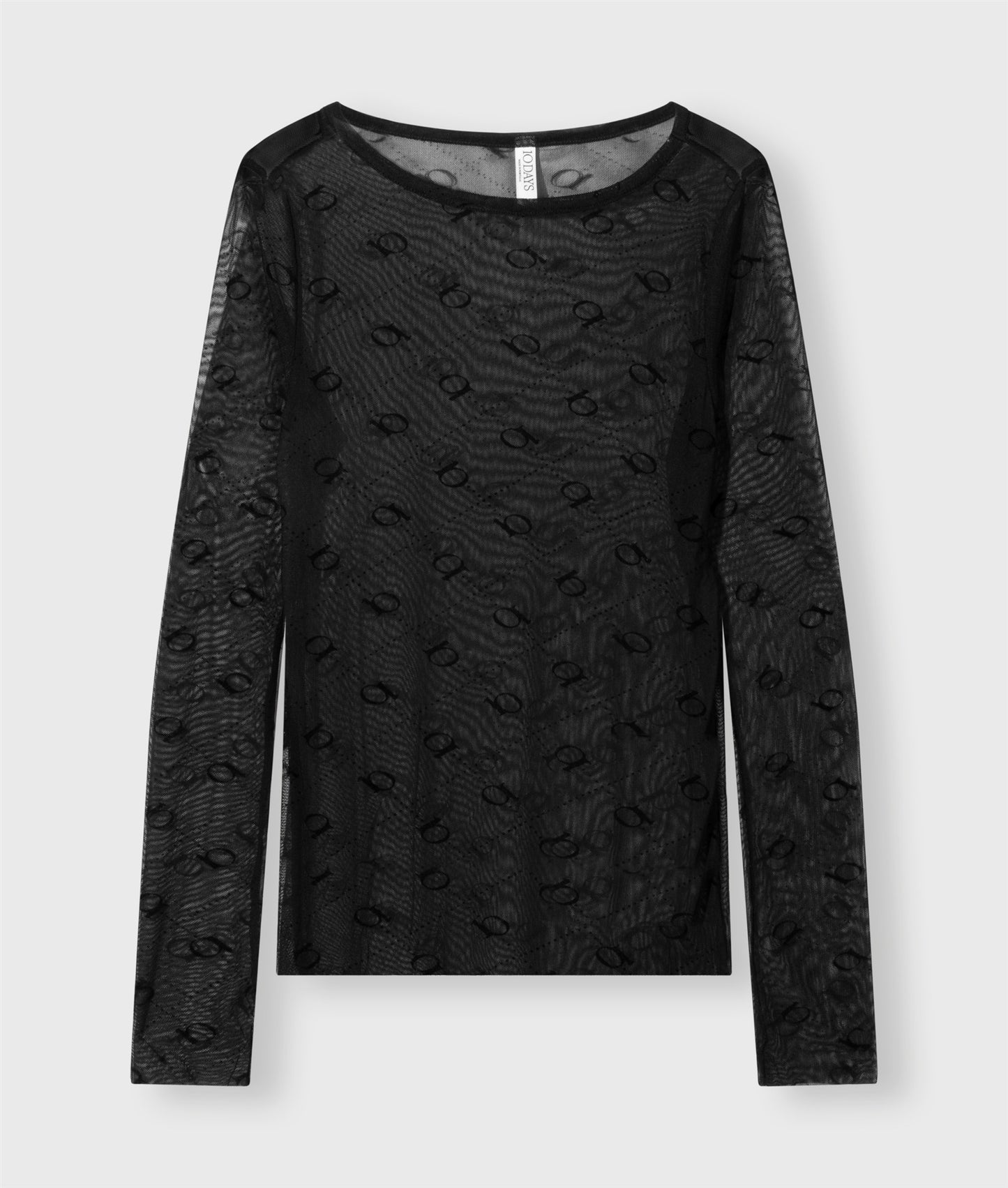 Mesh Long Sleeve Monogram black | Bildmaterial bereitgestellt von SHOES.PLEASE.