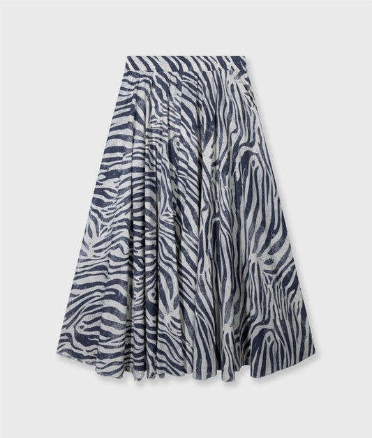 Wide Skirt Zebra Voile light vanilla