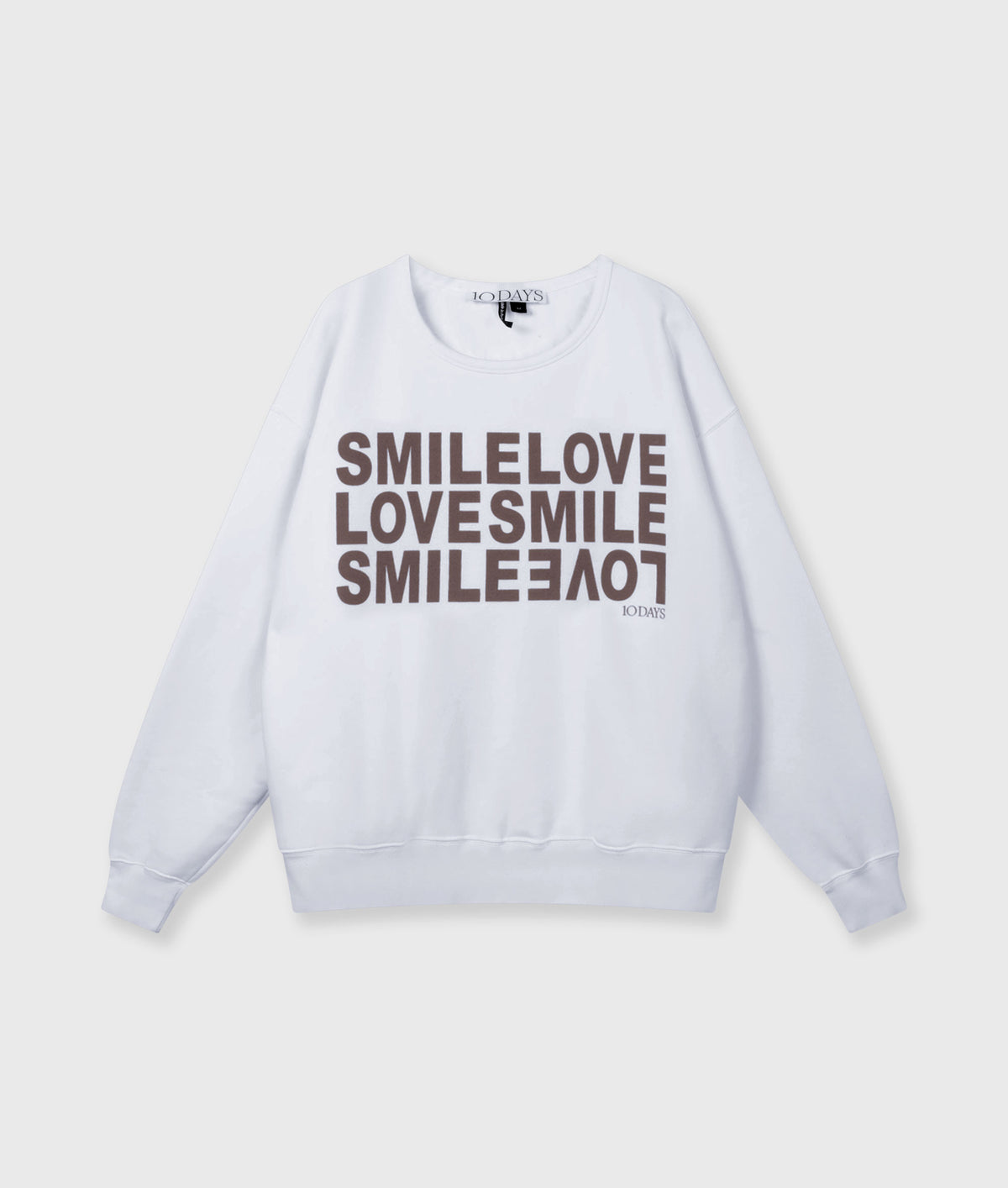 Statement Sweater Smile white | Bildmaterial bereitgestellt von SHOES.PLEASE.