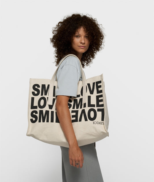 Canvas Shopper ecru