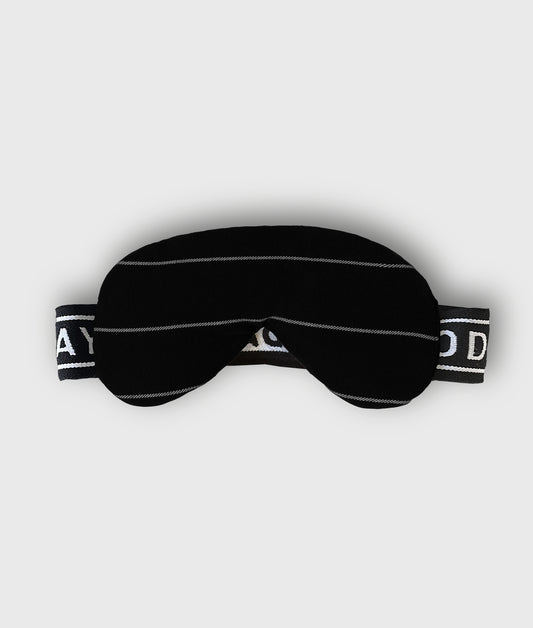 Fleece Eye Mask Stripes black