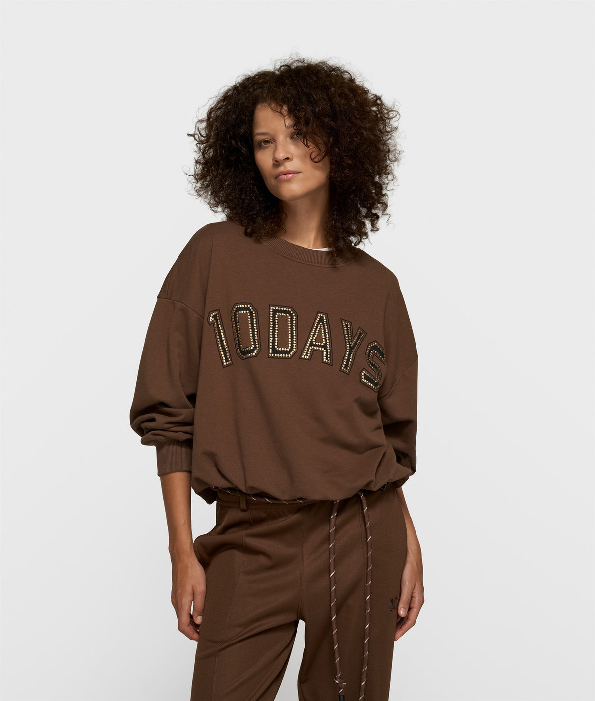 Pleated Sweater 10Days dark truffle | Bildmaterial bereitgestellt von SHOES.PLEASE.