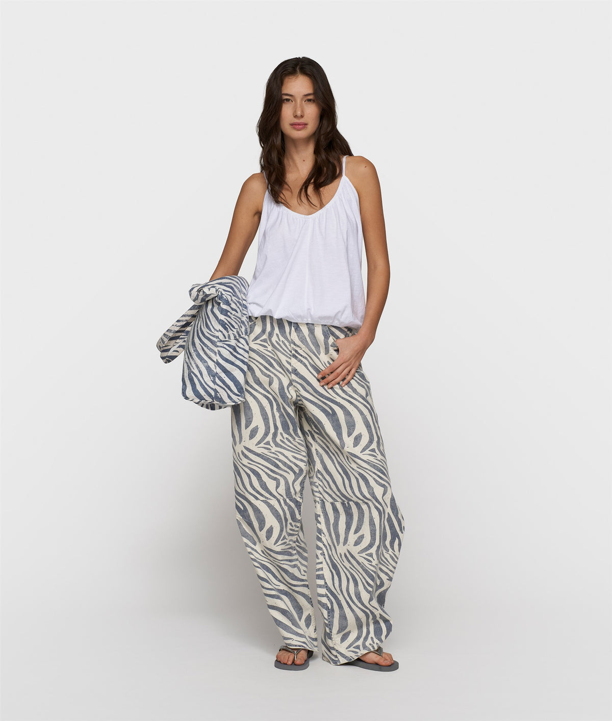 Western Pants Zebra light vanilla | Bildmaterial bereitgestellt von SHOES.PLEASE.