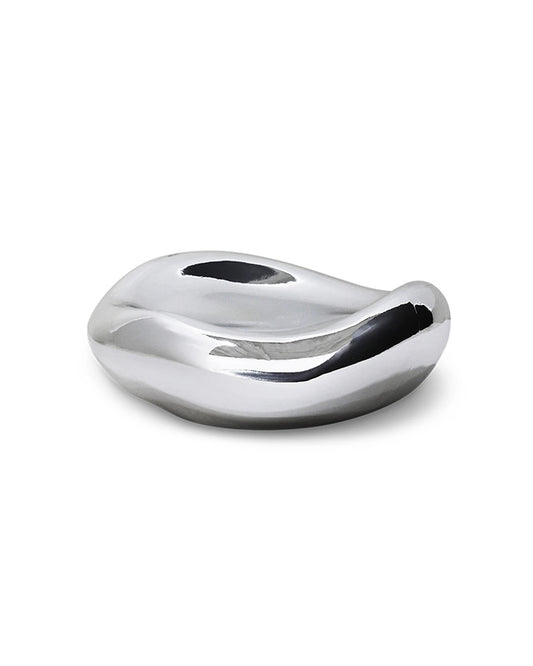 Gleam glass bowl chrome