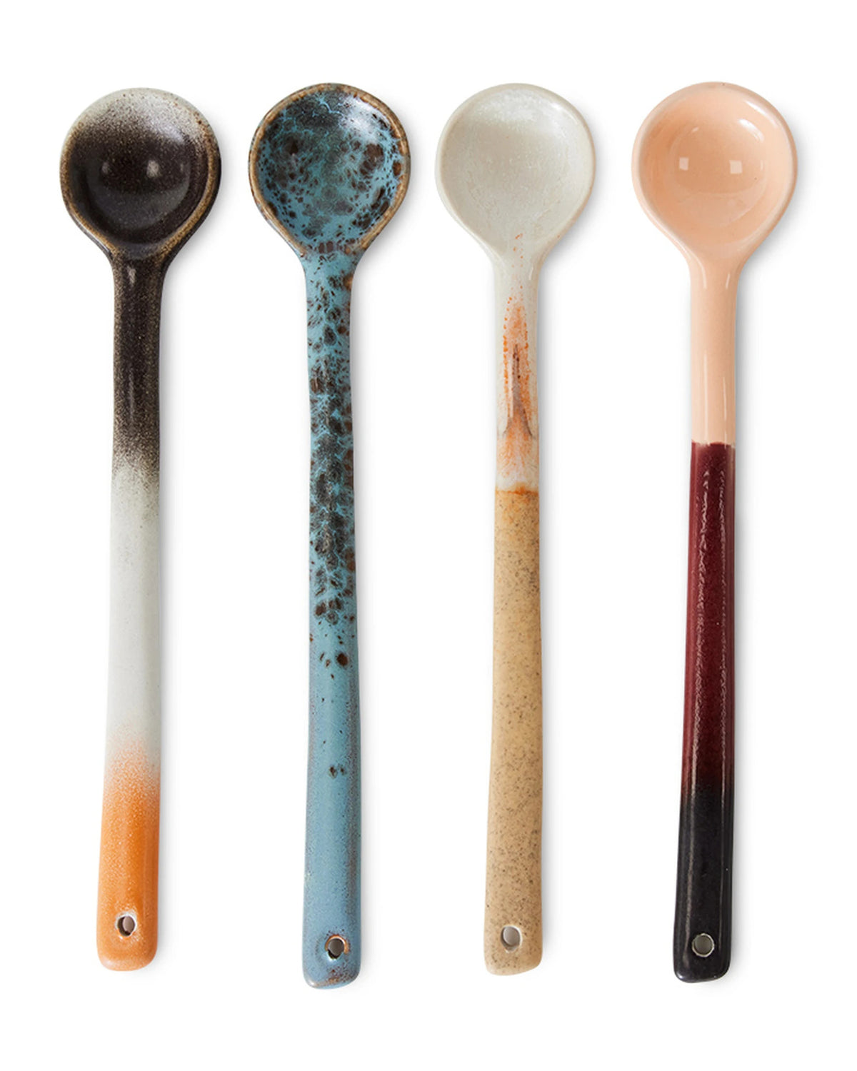 70s ceramics spoons L breeze (set of 4) | Bildmaterial bereitgestellt von SHOES.PLEASE.