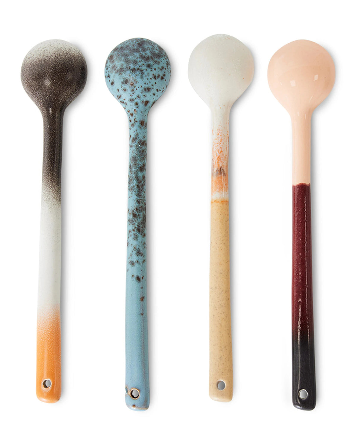 70s ceramics spoons L breeze (set of 4) | Bildmaterial bereitgestellt von SHOES.PLEASE.