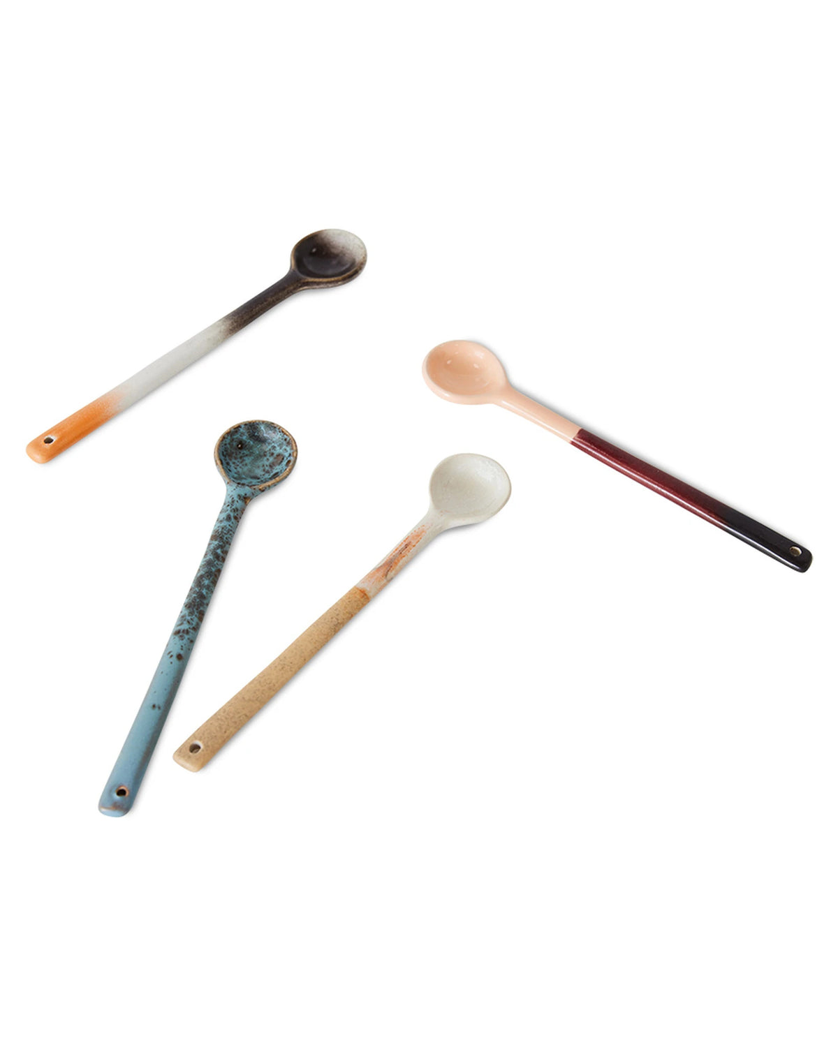 70s ceramics spoons L breeze (set of 4) | Bildmaterial bereitgestellt von SHOES.PLEASE.