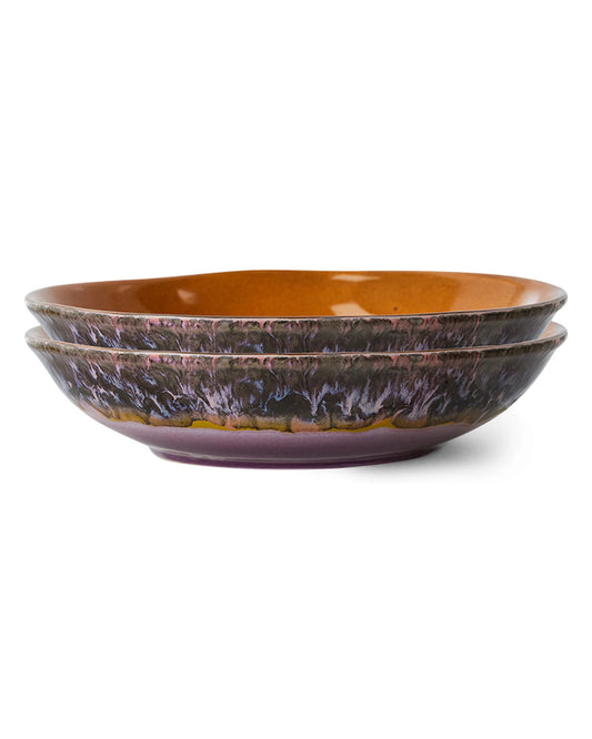 70s ceramics curry bowls daybreak (set of 2)