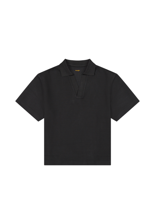 SS POLO SWEATER black