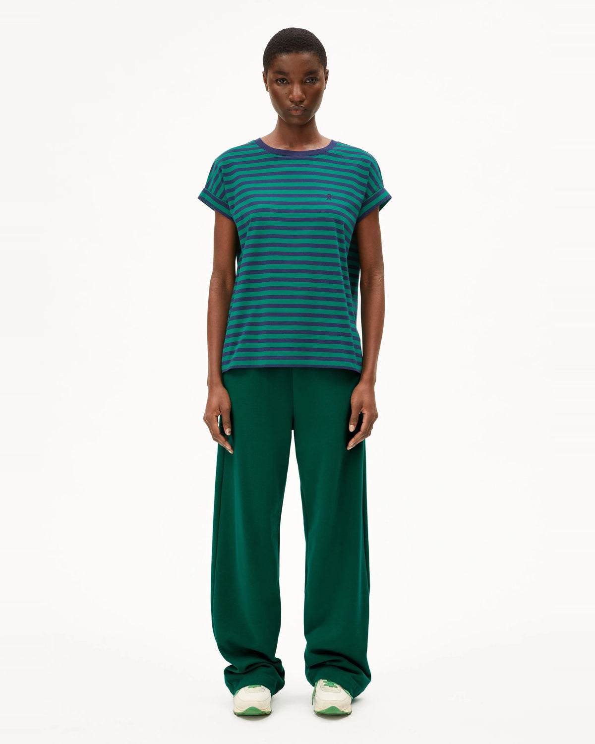 Idaara Stripes emerald green-blue noon | Bildmaterial bereitgestellt von SHOES.PLEASE.
