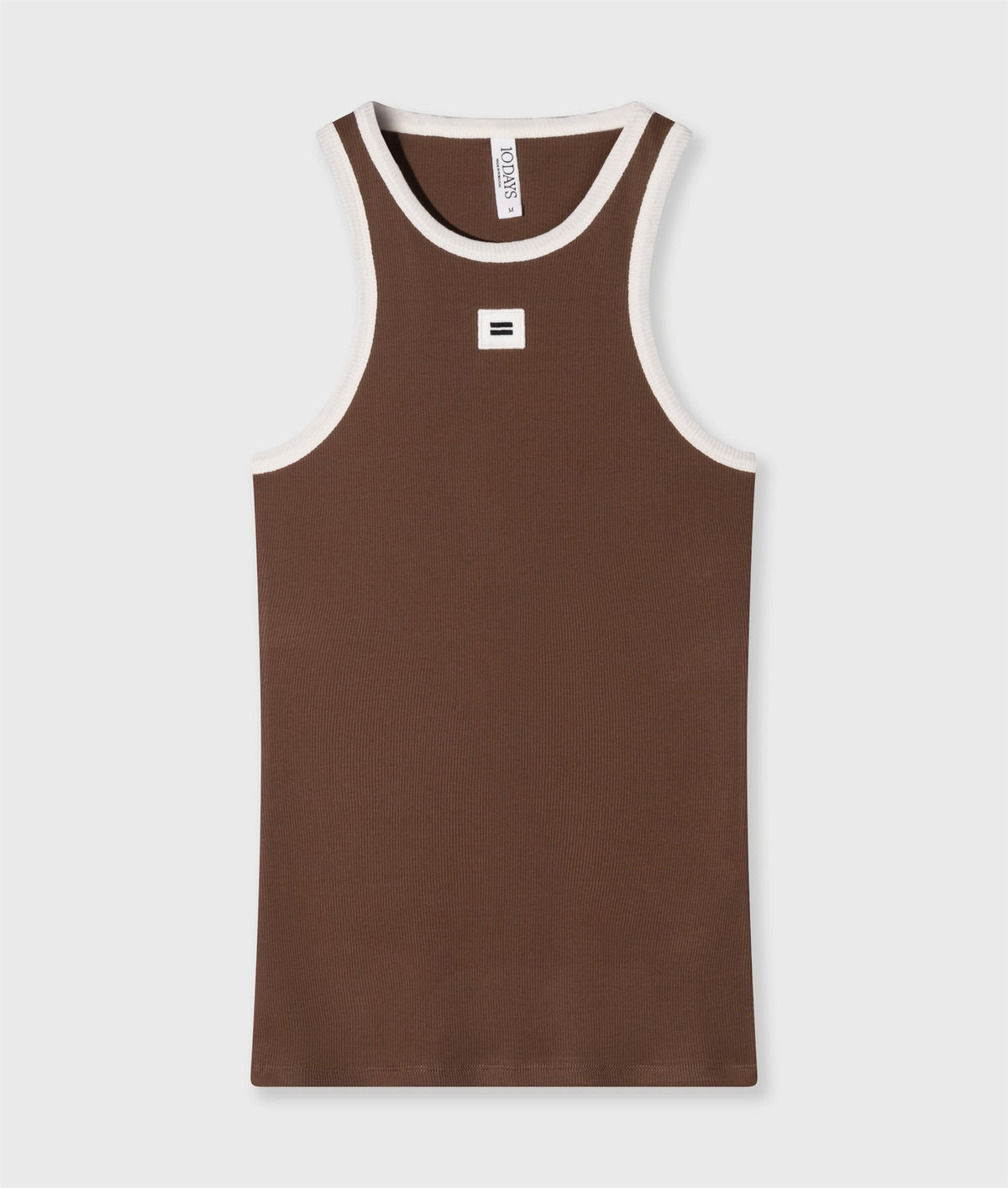 Tank Top Rib Contrast truffle | Bildmaterial bereitgestellt von SHOES.PLEASE.