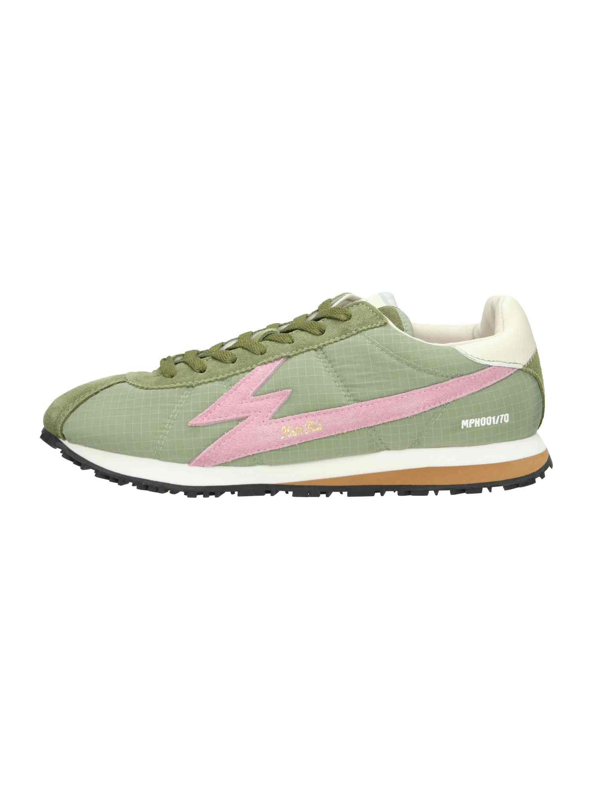M Powder Pink Logo And Details khaki green | Bildmaterial bereitgestellt von SHOES.PLEASE.