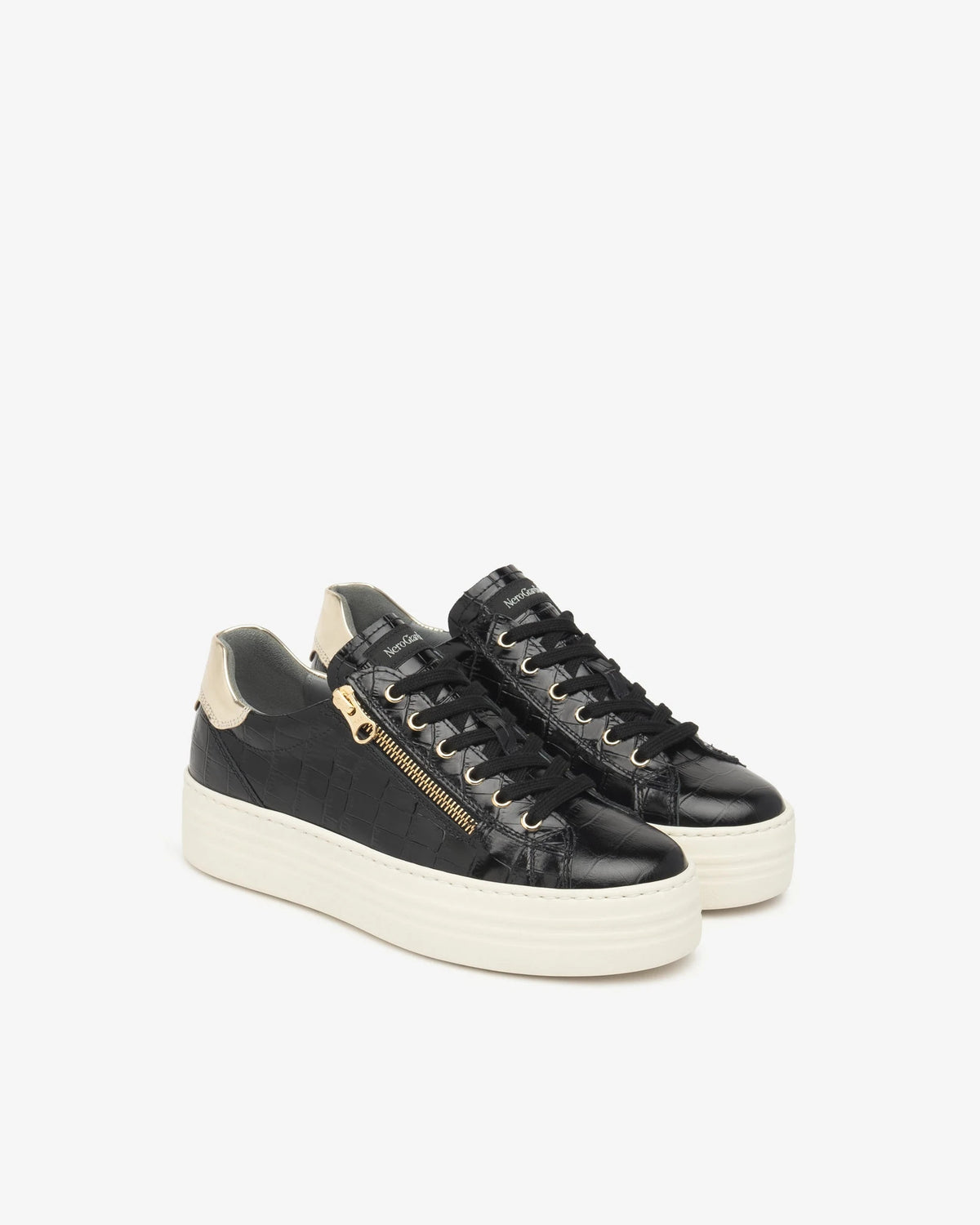 I514186D Zeus Nero T.Brill Platino 6074 Pu.Monod.Capraia 180 nero | Bildmaterial bereitgestellt von SHOES.PLEASE.