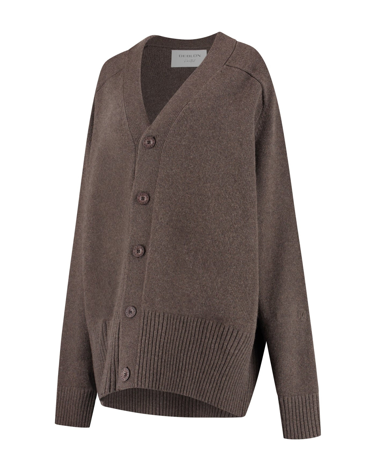 Florence Boyfriend Cardigan cacao melange | Bildmaterial bereitgestellt von SHOES.PLEASE.