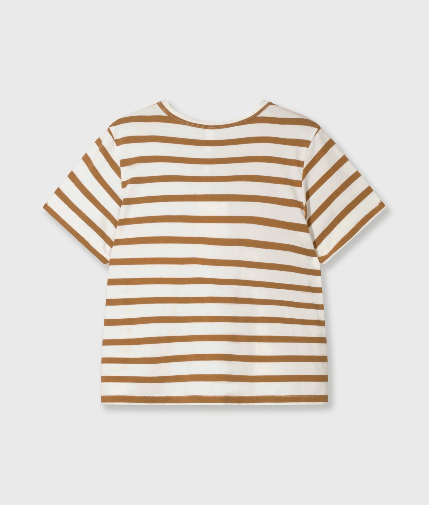 Petite Tee Modal Stripes ecru/suede | Bildmaterial bereitgestellt von SHOES.PLEASE.