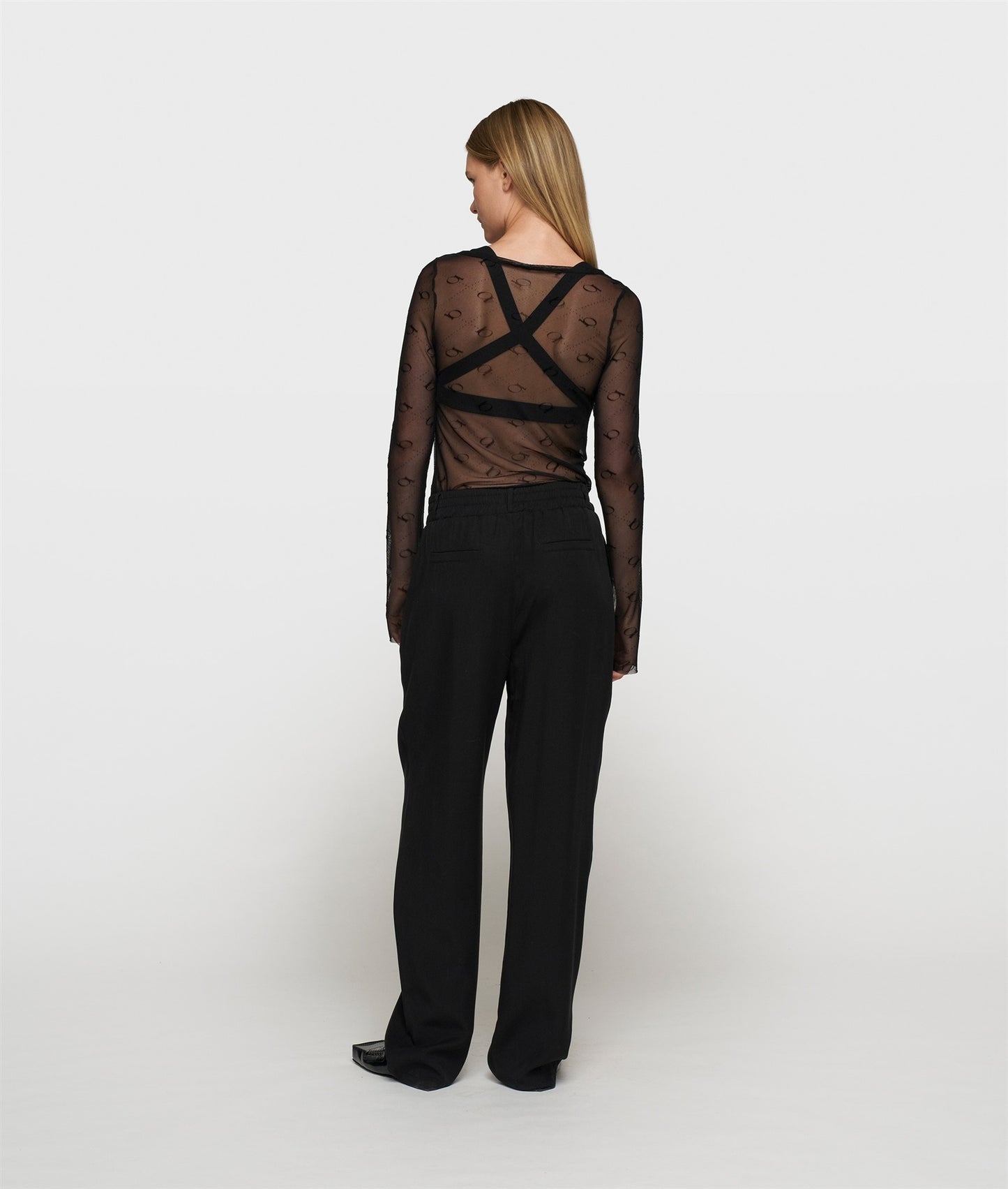 Mesh Long Sleeve Monogram black | Bildmaterial bereitgestellt von SHOES.PLEASE.