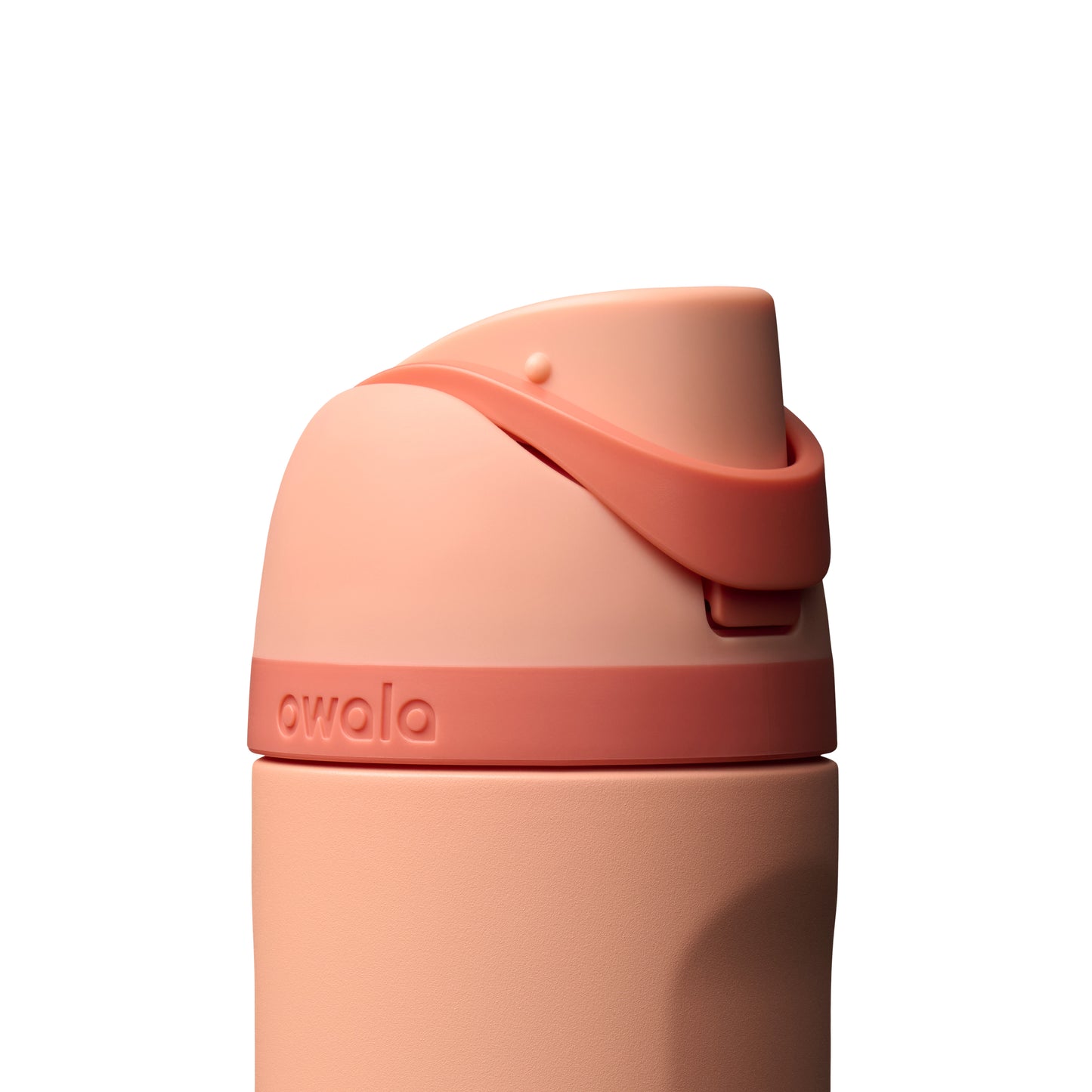 Owala FreeSip Trinkflasche 710 ml in Peach of Mind – Detailansicht des Deckels | Bildmaterial bereitgestellt von SHOES.PLEASE.
