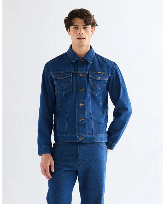 COWBOY CUT JACKET prewashed indigo