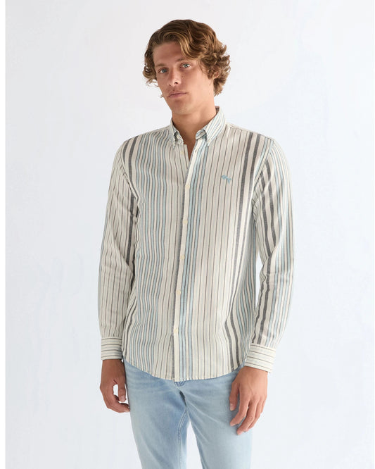OXFORD SHIRT white blue